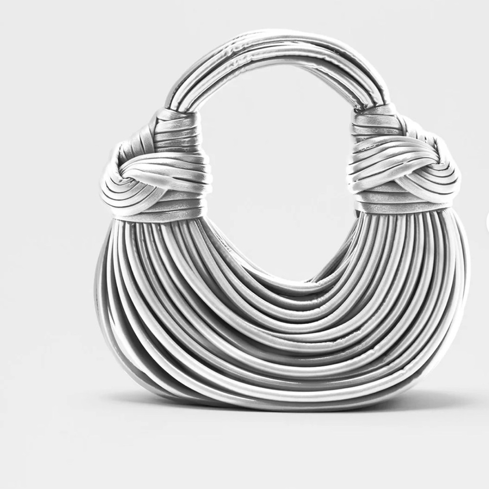 Silver Metallic Handbag